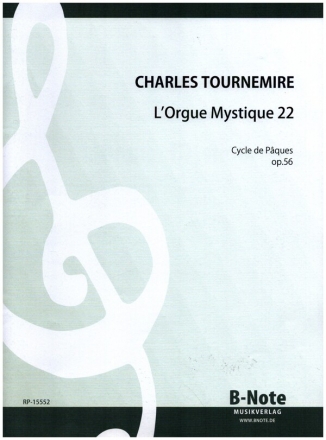 Orgelwerke Band 31 L'Orgue mystique op.56 Livre 22