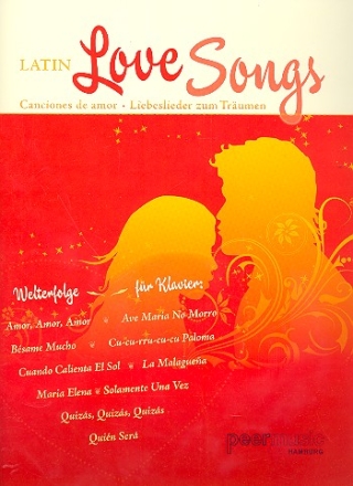 Latin Love Songs for piano