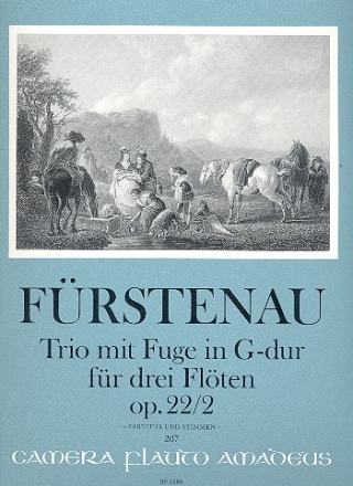 Trio G-Dur op.22,2 fr 3 Flten Partitur und Stimmen