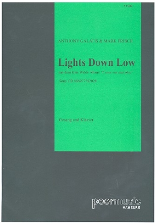 Lights down low fr Klavier/Gesang/Gitarre