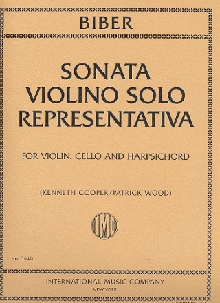 Sonata violino solo representativa for violin, cello and harpsichord parts