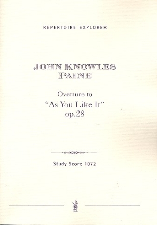 Overture to As you like it op.28 for orchestra study score