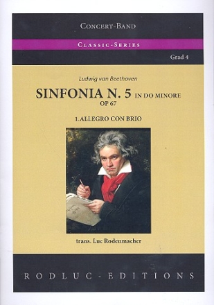 Sinfonie c-Moll Nr.5 op.67 (1. Satz) fr Blasorchester Partitur und Stimmen