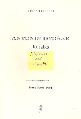 Rusalka op.114 Studienpartitur in 3 Bnden + Libretto (tschech)