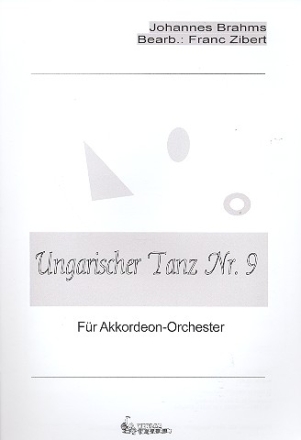 Ungarischer Tanz Nr.9 fr Akkordeonorchester Partitur