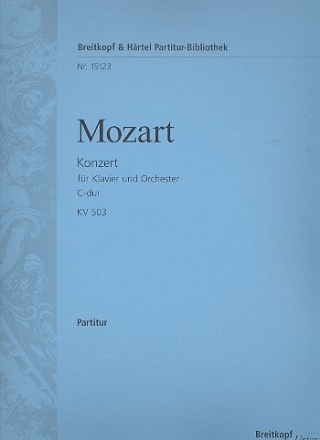 Konzert C-Dur KV503 fr Klavier und Orchester Partitur