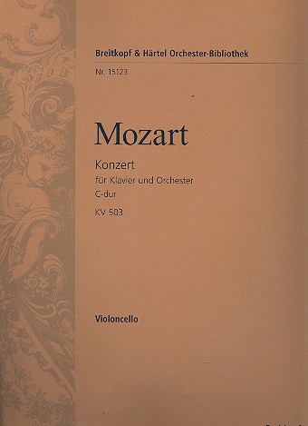 Konzert C-Dur KV503 fr Klavier und Orchester Violoncello