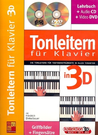 Tonleitern in 3D (+CD +DVD) fr Klavier  (dt)