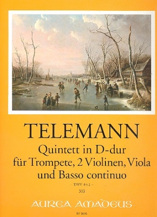 Quintett D-Dur fr Trompete, 2 Violinen, Viola und Bc Partitur und Stimmen