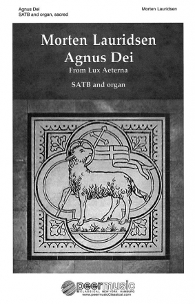 Agnus Dei for mixed chorus and organ score