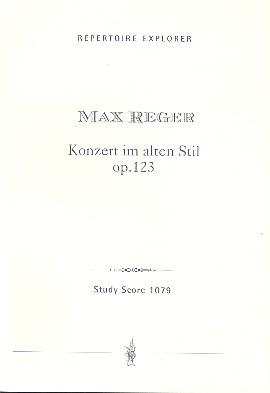 Konzert im alten Stil op.123 fr Orchester Studienpartitur