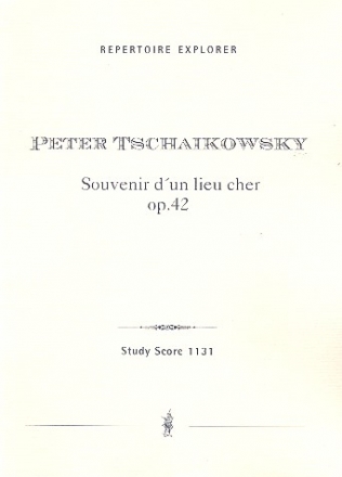 Souvenir d'un lieu cher op.42 fr Violine und Orchester Studienpartitur