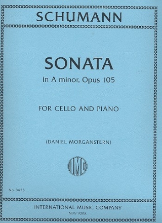 Sonata in a Minor op.105 for cello and piano