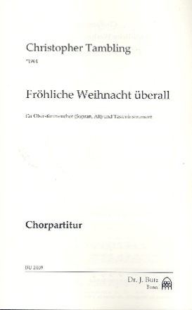 Frhliche Weihnacht berall fr Frauenchor und Tasteninstrument Chorpartitur