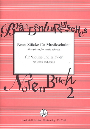 Brandenburgisches Notenbuch Band 2 fr Violine und Klavier