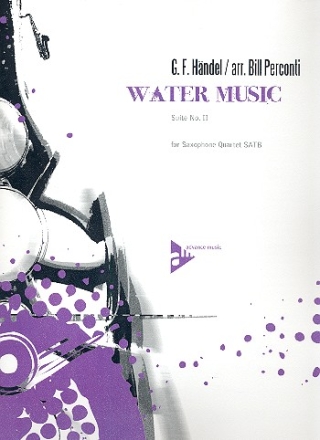 Suite Nr.2 aus 'Wassermusik' for 4 Saxophones (SATBar) Partitur und Stimmen