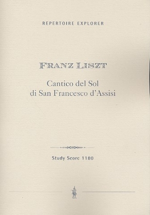 Cantico del Sol di San Francesco d'Assisi fr Bariton, Mnnerchor, Orgel und Orchester, Studienpartitur (dt/it)