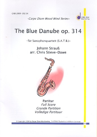 The blue Danube op.314 fr 4 Saxophone (SATBar) Partitur und Stimmen