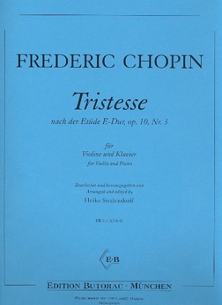 Tristesse op.10,3 fr Violine und Klavier