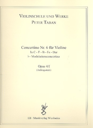 Concertino Nr.6 op.4f fr Violine und Klavier