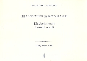 Konzert fis-moll op.10 fr Klavier und Orchester Studienpartitur