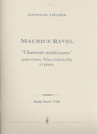 Chansons madcasses pour chant , flute, violoncelle et piano, Studienpartitur