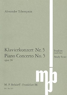 Klavierkonzert Nr.5 op.96 fr Klavier und Orchester Studienpartitur