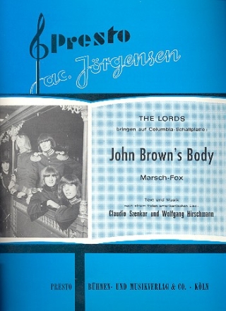 John Brown's Body: Einzelausgabe Gesang und Klavier