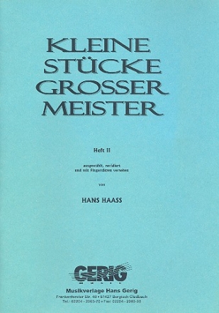 Kleine Stcke grosser Meister Band 2 fr Klavier