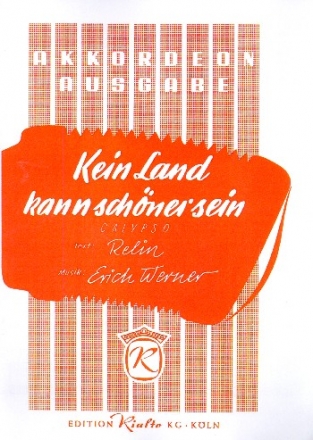 Kein Land kann schner sein fr Akkordeon (mite Texten und Akkorden)