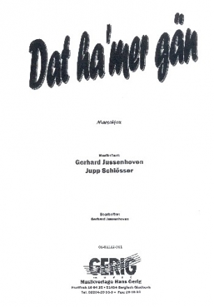 Dat ha'mer gn: fr Gesang und Klavier