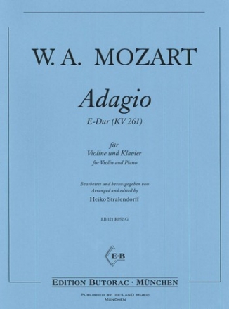 Adagio E-Dur KV261 fr Violine und Klavier