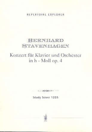 Konzert h-moll op.4 fr Klavier und Orchester Studienpartitur