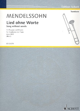 Lied ohne Worte op.30,3 fr Posaune und Klavier