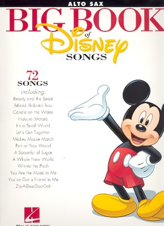 Big Book of Disney Songs: for alto saxophone