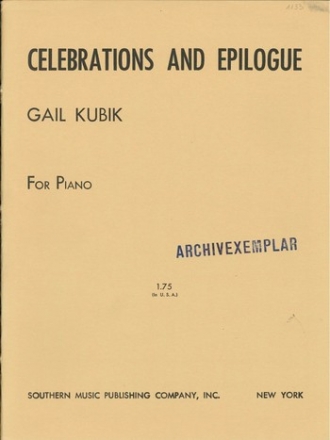 Celebrations and Epilogue for piano