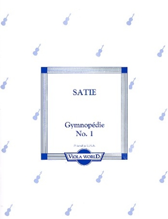 Gymnopdie no.1 for viola and piano