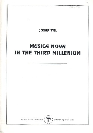 Music nova in the third Millenium (en)