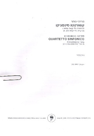 Quartetto sinfonico for string quartet parts