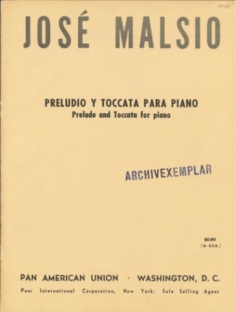 Preludio y toccata for piano