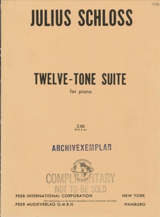 Twelve-Tone Suite for piano