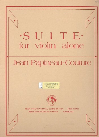 Suite for violin alone