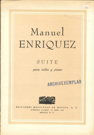 Suite  para violin y piano