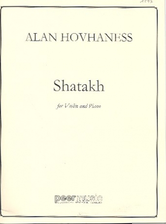 Shatakh for violin and piano