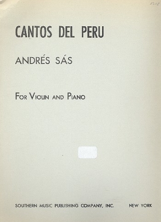 Cantos del Per for vioin and piano