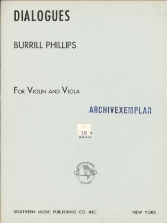 Dialogues for violin and viola