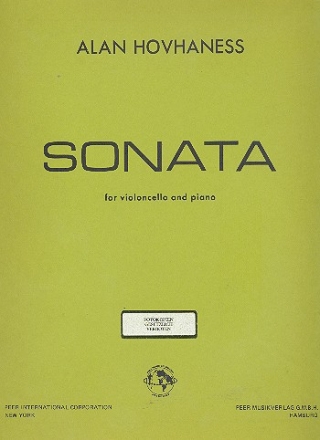 Sonata op.255 for violoncello and piano