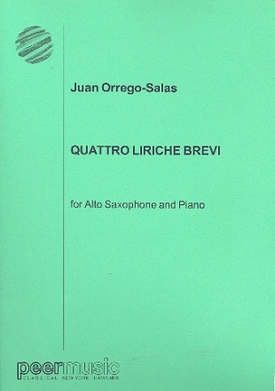 4 liriche brevi for alto saxophone and piano