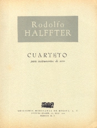 Cuarteto op.24 for string quartet score