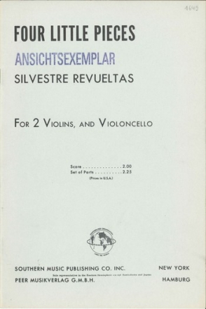 4 little Pieces for violin, viola and violoncello score